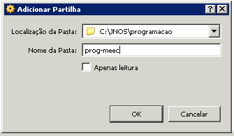 18. Deverá agora escrever o Nome da Pasta. Para que a instalação do Linux funcione correctamente este nome deverá ser windows (todas as letras em minúsculas).