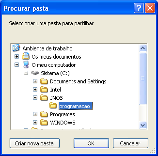 16. Nesta secção define-se uma directoria no Windows que pode ser acedida transparentemente dentro da máquina virtual. Carregue no pequeno botão à direita. 17.