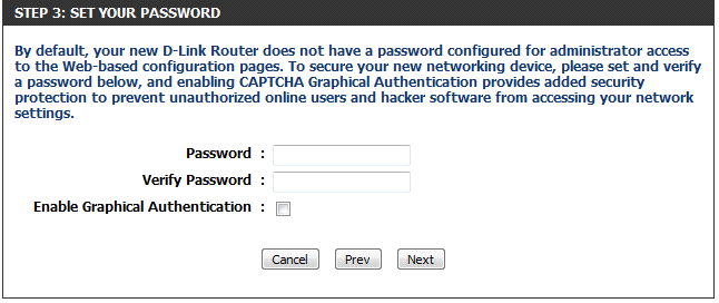 Etapa 13: Para proteger o seu roteador, crie uma senha para acessar a sua interface de configuração baseada na web. Ela deve ser diferente da senha para se conectar à rede Wi-Fi.