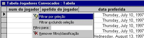 O que é um filtro? Quais os métodos usados para filtrar registros? somente registros que contenham ou que não contenham esse valor.