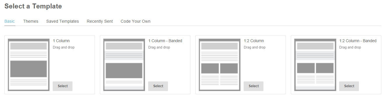 Aqui você escolhe um layout -#dica parta pelo simples Observação: No SaveTemplates- são as campanhas salvas ou seja, o que você