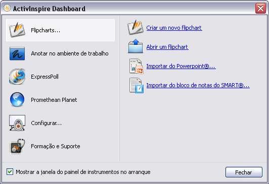 Dashboard file://c:\programas\activ Software\Inspire\help\pt\dashboard_studio.