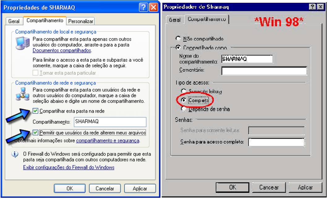 Segunda etapa Compartilhando a pasta do servidor na rede 1. Abra o Windows Explorer e clique com o botão direito do mouse sobre a pasta onde o SHOficina foi instalado no servidor; 2.