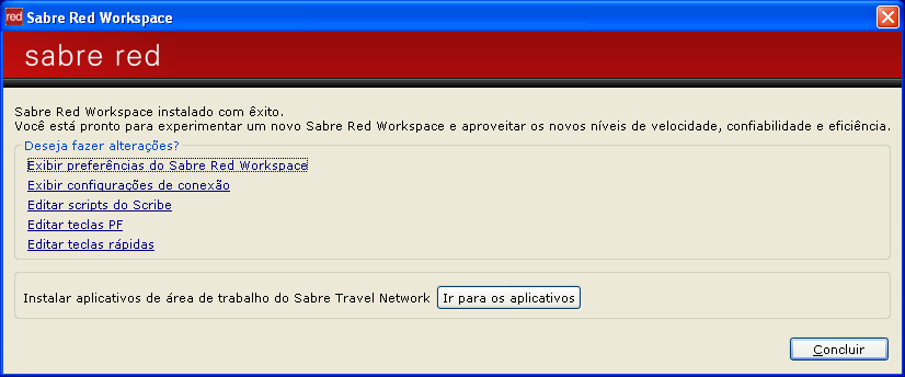 C O P I A R P R E F E R Ê N C I A S D E U S U Á R I O Se você já for usuário do MySabre, o Red Workspace copiará suas preferências de usuário do MySabre.