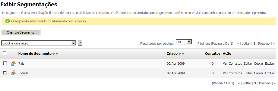 Opção para criar um template através do editor do E-mail Marketing Nomer, importar do computador ou do website.