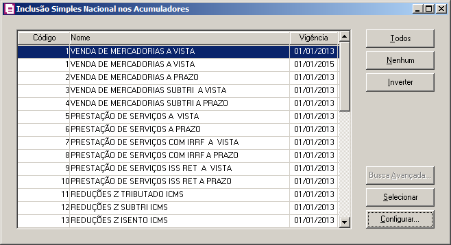 do quadro Percentual de redução da base de cálculo será gerado o valor contábil e o percentual informado na definição do lançamento da nota para os campos Receita (R$) e % de redução do quadro