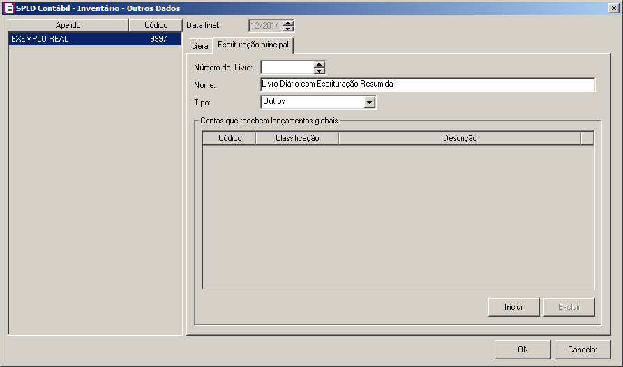 Referencial, para que na geração do informativo não seja gerado o registro I051 com o plano de contas referencial. 12.