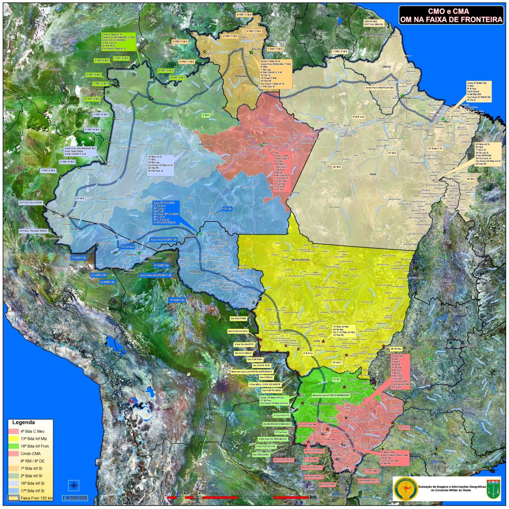 Área de Operações OESTE RIO JURUEMA Dst GUAPORÉ/2º B