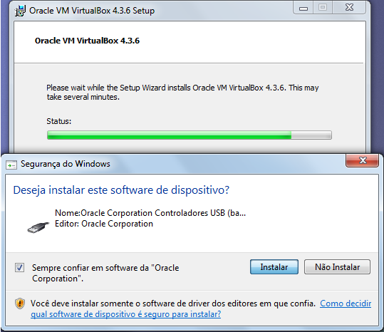 Tutorial de Instalação Maquina Virtual O aplicativo VirtualBox pode ser encontrado aqui. (VirtualBox 4.3.26 for Windows hosts) O arquivo.iso do sistema operacional Ubuntu poder encontrado aqui.