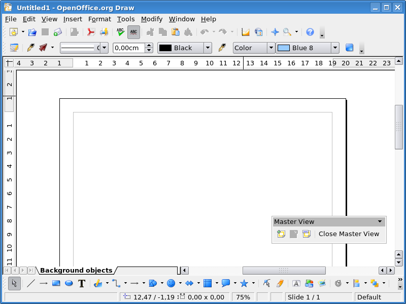 suíte proprietário, tendo ainda algumas vantagens como a disponibilidade de boas ferramentas de desenho. OpenOffice.org Impress. Por sua vez, o Draw é o editor vetorial (imagens e ilustrações).