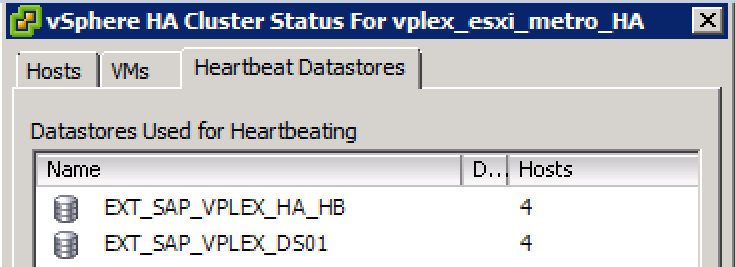 Monitoramento da máquina virtual O monitoramento de máquina virtual foi configurado para reiniciar máquinas virtuais separadas se o heartbeat delas não for recebido em 60 segundos.