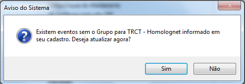 Após efetuar as alterações, clicar em Sair para retornar a janela de Valores da Rescisão.