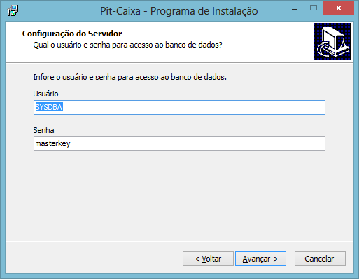 5 Informe o endereço do servidor (nome ou IP), caminho do arquivo de banco de dados central e a porta de comunicação.