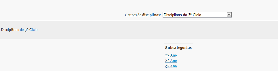 Documentos: Ao seleccionar o menu documentos, o Encarregado de Educação