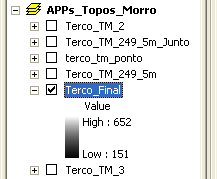 13. Na barra de ferramentas Spatial Analyst, no menu Spatial Analyst, clique sobre a opção Options. 14. Na caixa de diálogo Options, clique na guia General. 15.