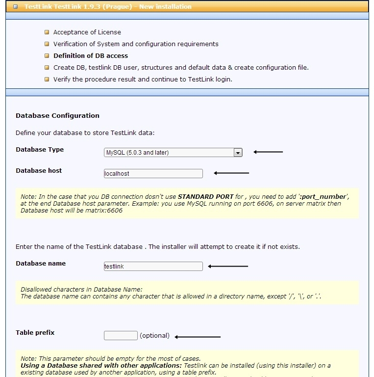 2.3 Requisitos do Sistema 11 Figura 2.2: Informações para instalação do TestLink Agora que já instalamos o testlink, devemos instalar o Mantis Bug Tracker. 2.3.4 Instalando o Mantis Para a instalação do Mantis, assim como no Testlink, deve-se efetuar o download da última versão estável da ferramenta no site do projeto.