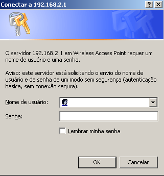 3.2 Acessando as configurações do roteador (Webconfig) Com um web-browser aberto (exemplo: Internet Explorer), a configuração do roteador é fácil de fazer.