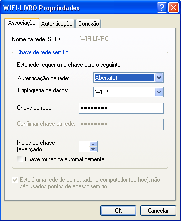 424 Manual Prático de Redes No padrão IEEE 802.11 original, o uso do WEP é opcional, ou seja, é possível criar uma rede Wi-Fi sem proteção. No padrão WPA, o uso da criptografia de dados é obrigatório.