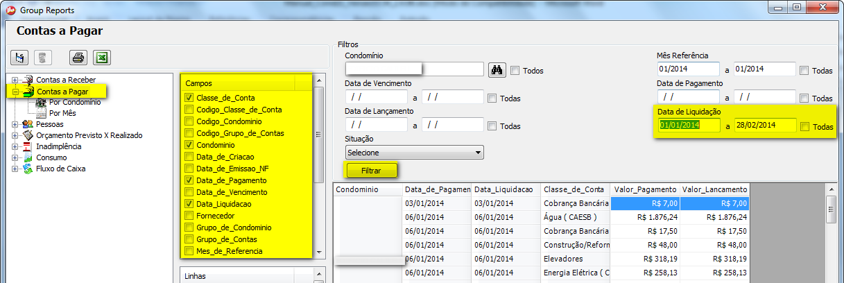 11. Novidades no Group Reports Novidades da Versão 34.55