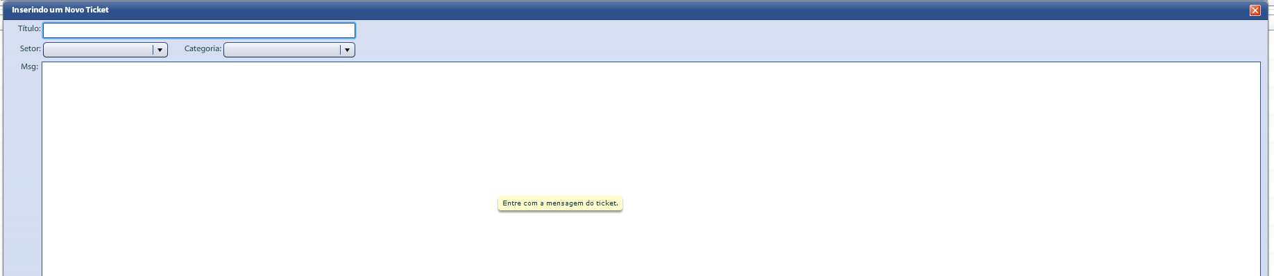 8. ACESSANDO A ABA HELP DESK Nesta aba você pode gravar um chamado (Help Desk) com dúvidas, problemas, solicitações, visitas entre outros fazendo um registro desta informação, clicando sobre o botão