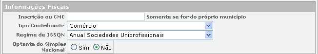 Caso o Endereço de Localização seja diferente, execute os mesmos passos utilizados para informar o Endereço de Correspondência.