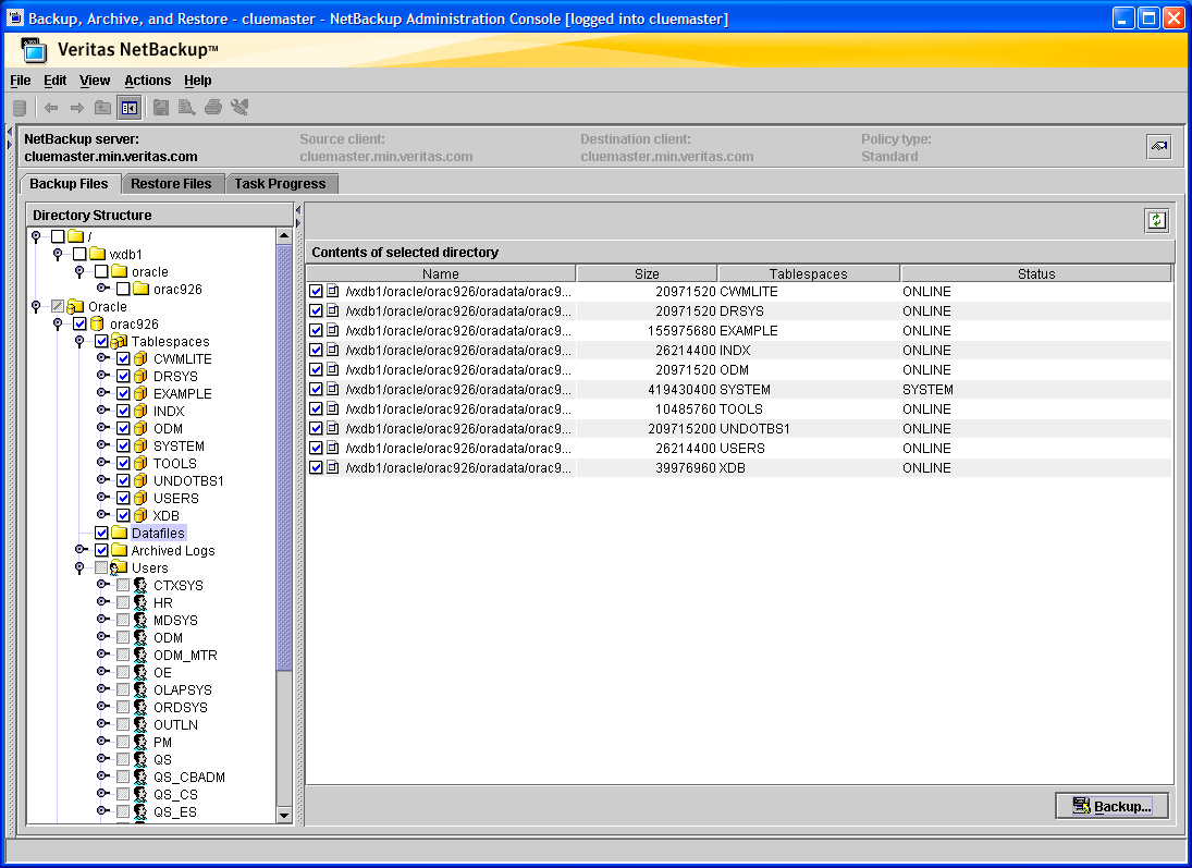 avançadas técnicas de captura de imagem possibilitadas pelo NetBackup Snapshot Client.