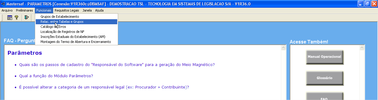 Para serem analisados para cada processo se na coluna Status consta OK.