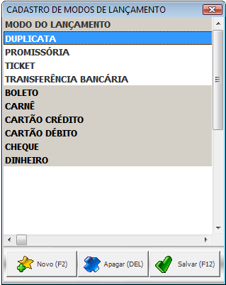 [P] Define que a cnta é a PADRÃO, send assim na listagem de cntas ela aparecerá já selecinada, n cas [P] deve ser infrmad n inici d camp INFORMAÇÕES ADICIONAIS.