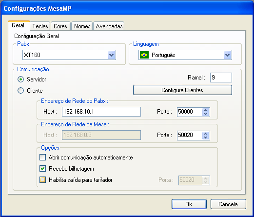 7. Anexo I - Software MesaMP Este software permite ao usuário uma série de vantagens na operação e bilhetagem do seu PABX.