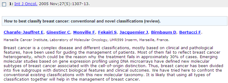 IHQ no câncer de mama Permite a Classificação Molecular Baseada nos padrões de imuno-reatividade dos anticorpos anti receptor