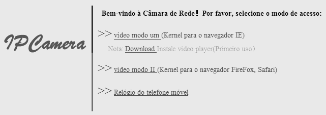 CONFIGURANDO SUA IPCÂMERA NA REDE 9. Automaticamente será aberto seu Navegador padrão no endereço informado em Device information: e imediatamente será solicitado pelo Navegador login e senha. 10.