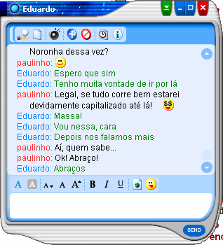 INTERNET RELAY CHAT Canais 1995 --> Chat de voz ICQ / mirc Microsoft Messenger Trilian Chat com microfone e câmara Netmeeting