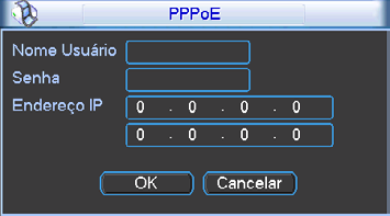 Após realizar todas as configurações, clique em Salvar e o sistema retornará ao menu anterior. PPPoE Para conexões que realizam autenticação (usuário e senha da internet) no modem.