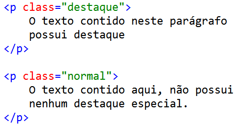 Parágrafos com diferentes estilos Por fim, associamos as