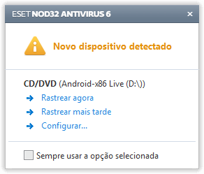 Se desejar rastrear apenas uma determinada parte do seu disco, clique em Rastreamento personalizado e selecione os alvos a serem rastreados quanto a vírus. 4.1.