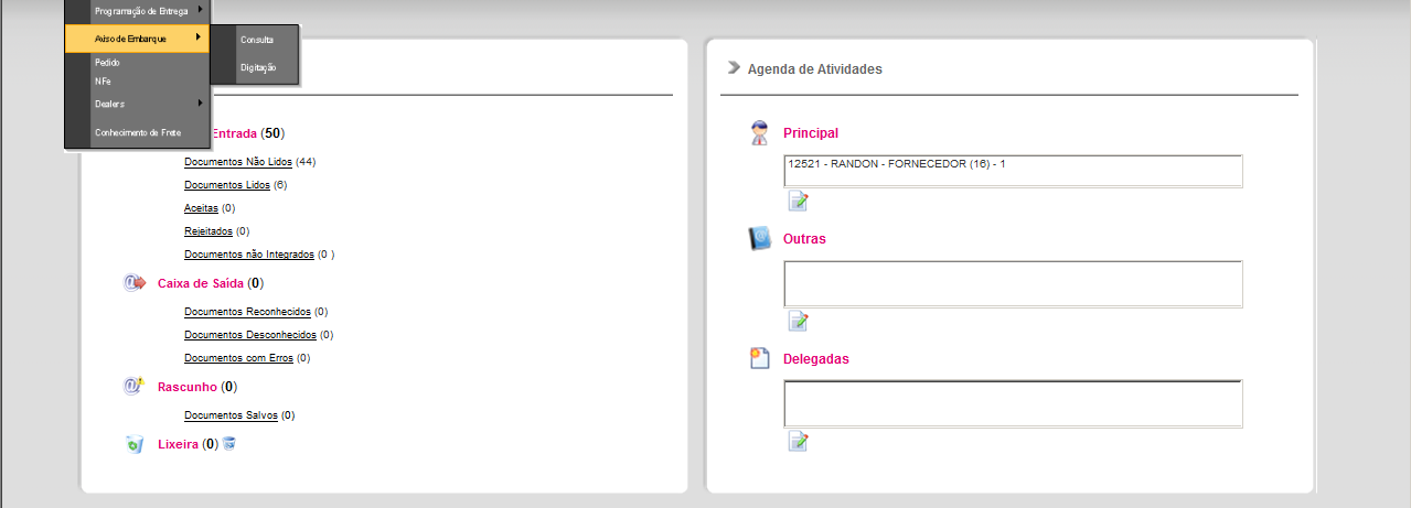 Etapa III Procedimento para Digitação de ASN no Portal eevn ASN - Advanced Shipment Notification ou Aviso Antecipado de Embarque 1. Acessar o portal eevn: 2.