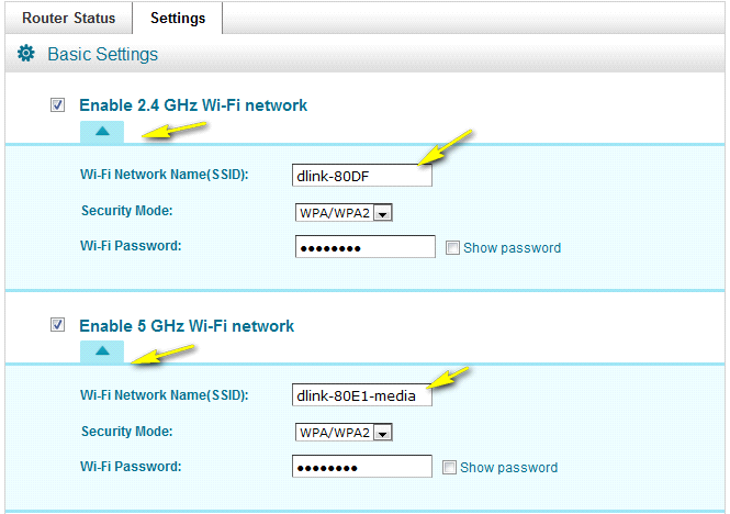 Etapa 3: Selecione o roteador em My Devices (Meus dispositivos). Vá para Settings (Configurações).