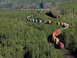 Transporte Ferroviario Capacidade para transportar grandes volumes; Grande eficiencia para percursos de media e longa distancia; Maior seguranca em relacao ao