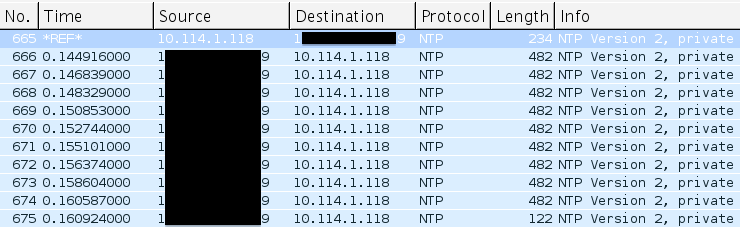 NTP Monitoring List $ntpdc c monlist 200.xxx.
