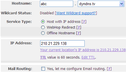 Então, o usuário pode acessar o servidor a partir do IE do cliente, introduzindo o nome de domínio. 38 Fig. 4-36 Outras configurações de rede Registro de nome do domínio (utilizamos www.dyndns.