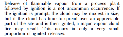 VCF: vapour cloud fire
