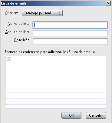 Cliente: PMV Página: 12/12 Criando Grupos (Lista): Clicar em Ferramentas/Catalogo de Endereços: Após ira abrir o catalogo de endereços onde na barra ira encontrar o botão Nova lista: