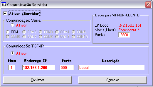 COMUNICAÇÃO LOCAL (SERVIDOR) No modo de comunicação Local (Servidor), o software está instalado em um computador conectado diretamente a um NOBREAK.