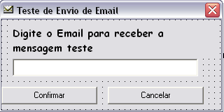SERVIDOR SMTP Primeiramente deve-se configurar o servidor de e-mail através do botão configurar, digitando todas as informações solicitadas: Figura 17: Configuração do Servidor SMTP E-Mail: Digite