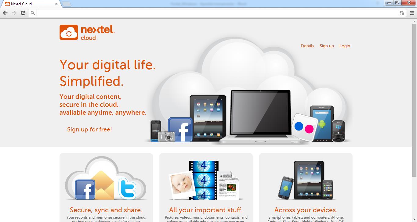 2 Nextel Cloud Web O Portal Web é