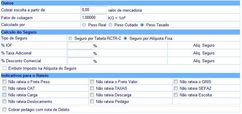 Ligação com o Acordo Comercial (Tabela