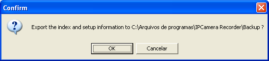 Na aba Backup: Backup: Selecione o caminho de armazenamento das configurações. Selecione a unidade lógica (C:\, D:\.