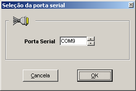 Menu Principal Configurando comunicação Caso seja a primeira execução do programa, será necessário configurar a porta serial a ser utilizada para a comunicação com o