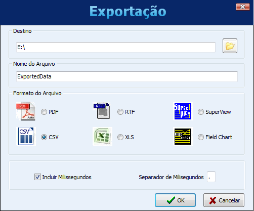 Visualização dos registros em formato de Gráfico No canto superior esquerdo da tela há um botão que permite imprimir o gráfico.