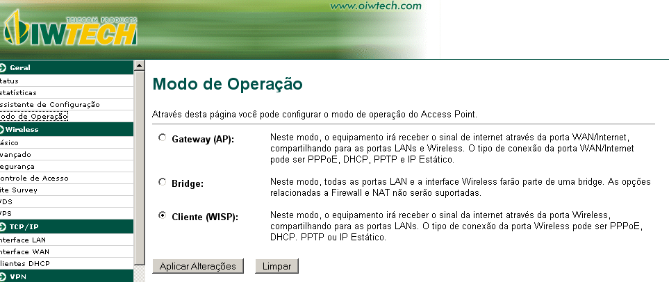 Clique no menu Assistente de Configuração, logo abrirá uma janela de configuração passo-a-passo. Clique no botão próximo.